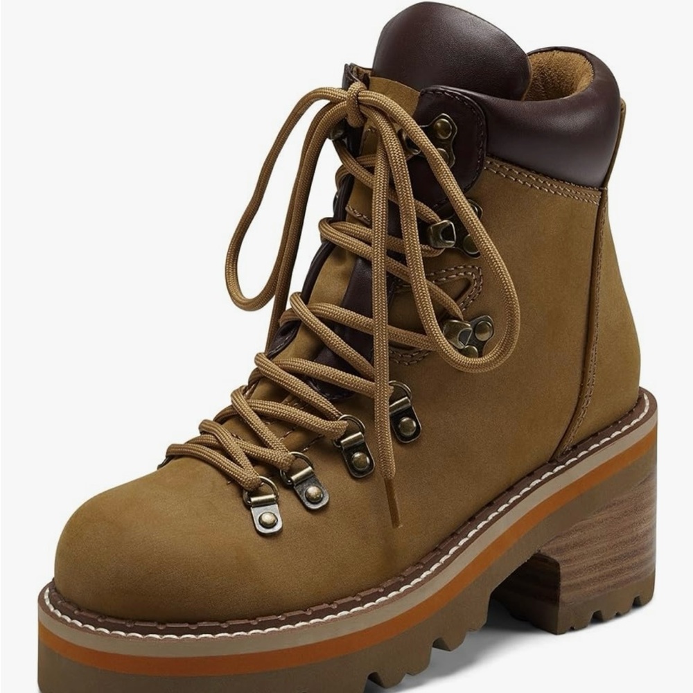 NWT Aerosoles Sky girls/Big Kids size 2, Oxford tan, Nubuck hiking shoes.